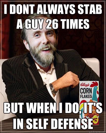 Megatallica118's tweet photo. Those memes just never get old 😏 No offence to Euronymous tho. #RIPEuronymous 
#vargvikernes #meme #murder #selfdefense #euronymous https://t.co/ibhtirxb1g