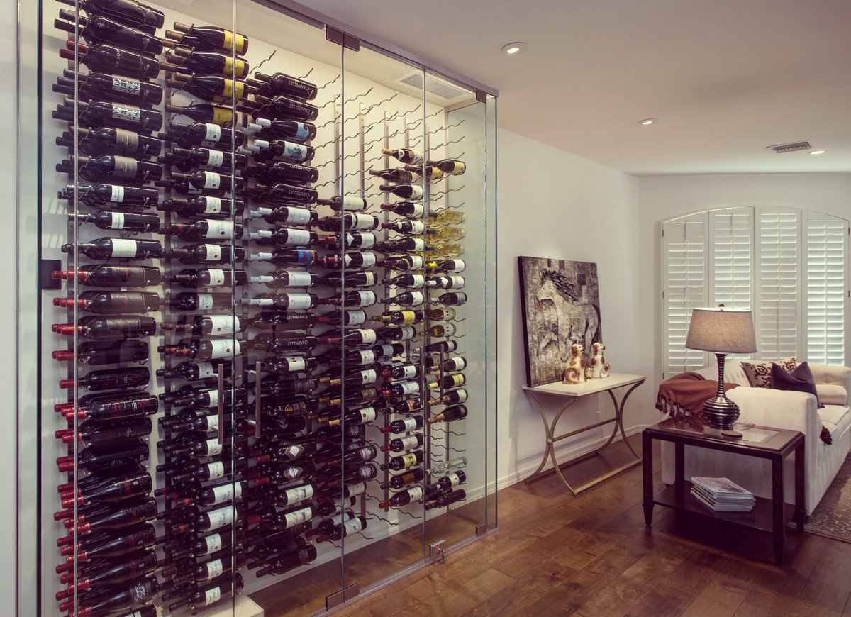 heritagevine's tweet photo. What better backdrop for  #winewednesday than a stunning #labelforward #winewall 

#wine #winelover #customwinecellar #winecellar #vino https://t.co/RDpvQuKelT