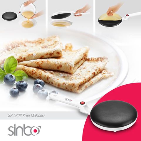 Evinizde krep yapmak artık ''hem hızlı hem de pratik.''
Sinbo SP-5208 Krep Makinesi.

#sinbo #tucedo #krepmakinesi 

tucedo.com/asp/product/63…