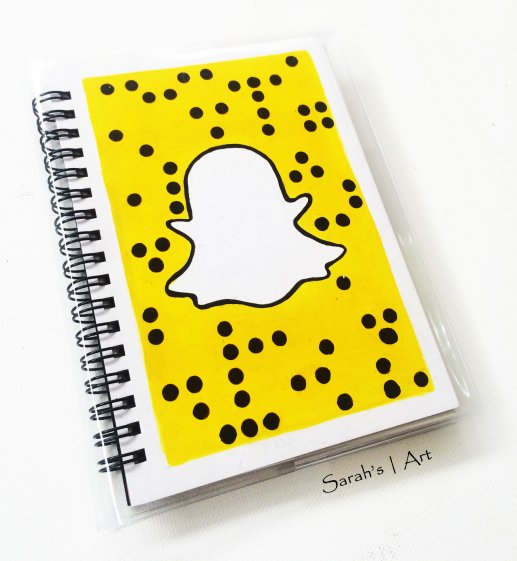 ideyna's tweet photo. This #SnapChat journal goes into our collection of social media accessories. https://t.co/2KdwXppKtm #journal #notebook #handpainted #myUAE https://t.co/3cNqNqFRTf