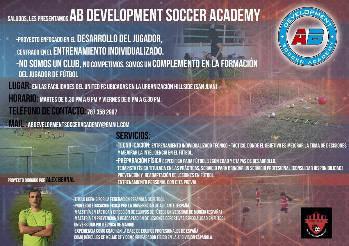 Por fin mi proyecto de Academia de Tecnificación en PR en marcha, en breve abrimos en Florida (EEUU)