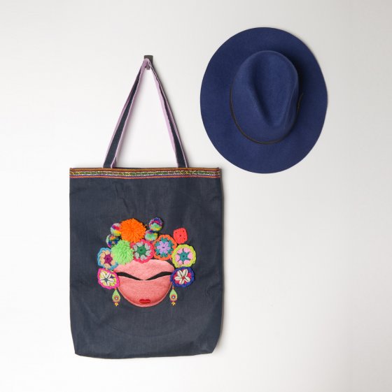 ideyna's tweet photo. #FridaKahlo goes with everything. Trust us! https://t.co/Z0HdD5GxDX #tote #bag #fashion #accessories #embroidered #giftideas #shoplocal #UAE https://t.co/GTidFC2Om5