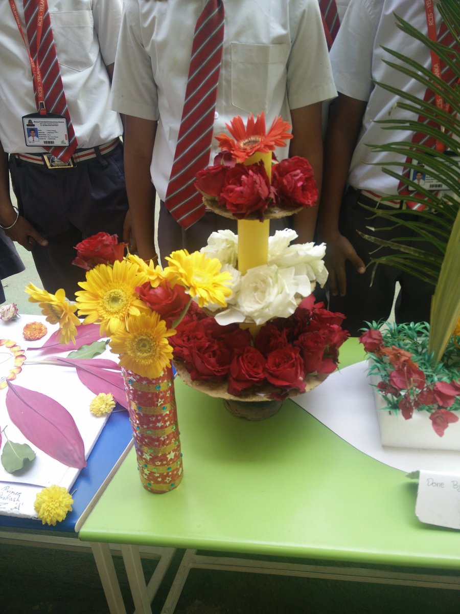 RCISchool's tweet photo. Floral arrangement and cooking without fire competition for middle and high school children was held in RCIS Yelahanka.#rcisyelahanka #rcis https://t.co/4EouEiEmt0
