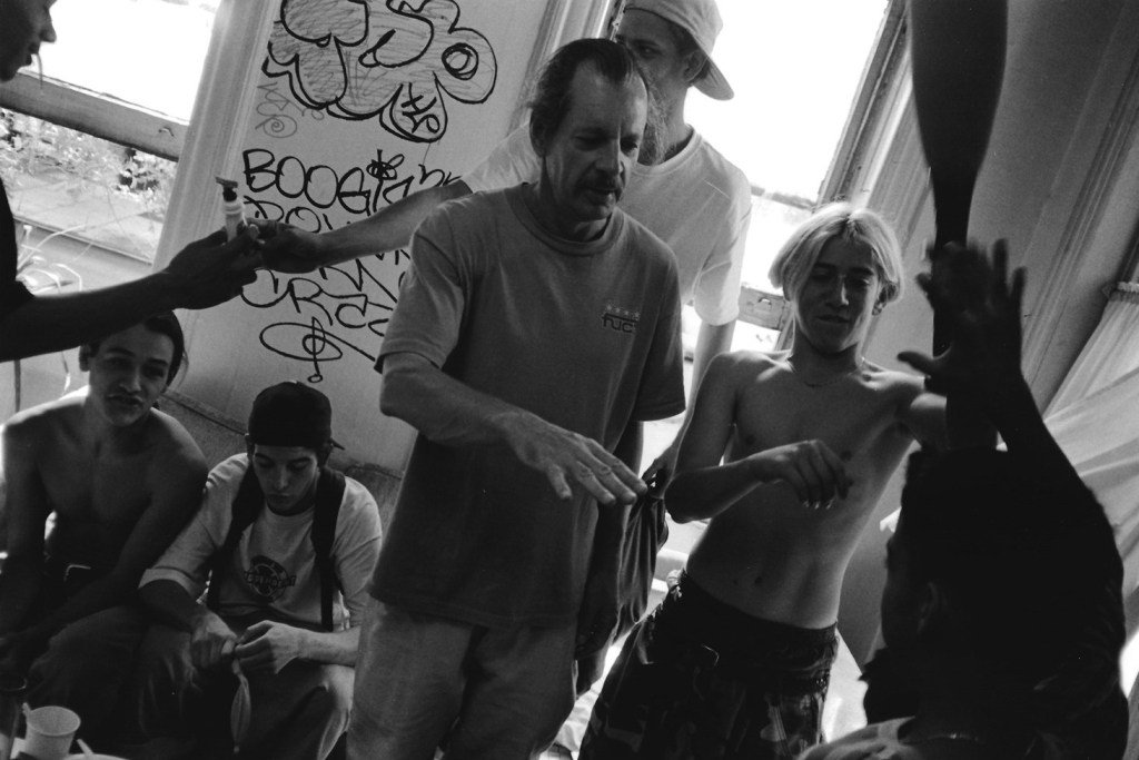 Happy birthday to director Larry Clark, at work here on his controversial debut feature film, \Kids\ (1995): 