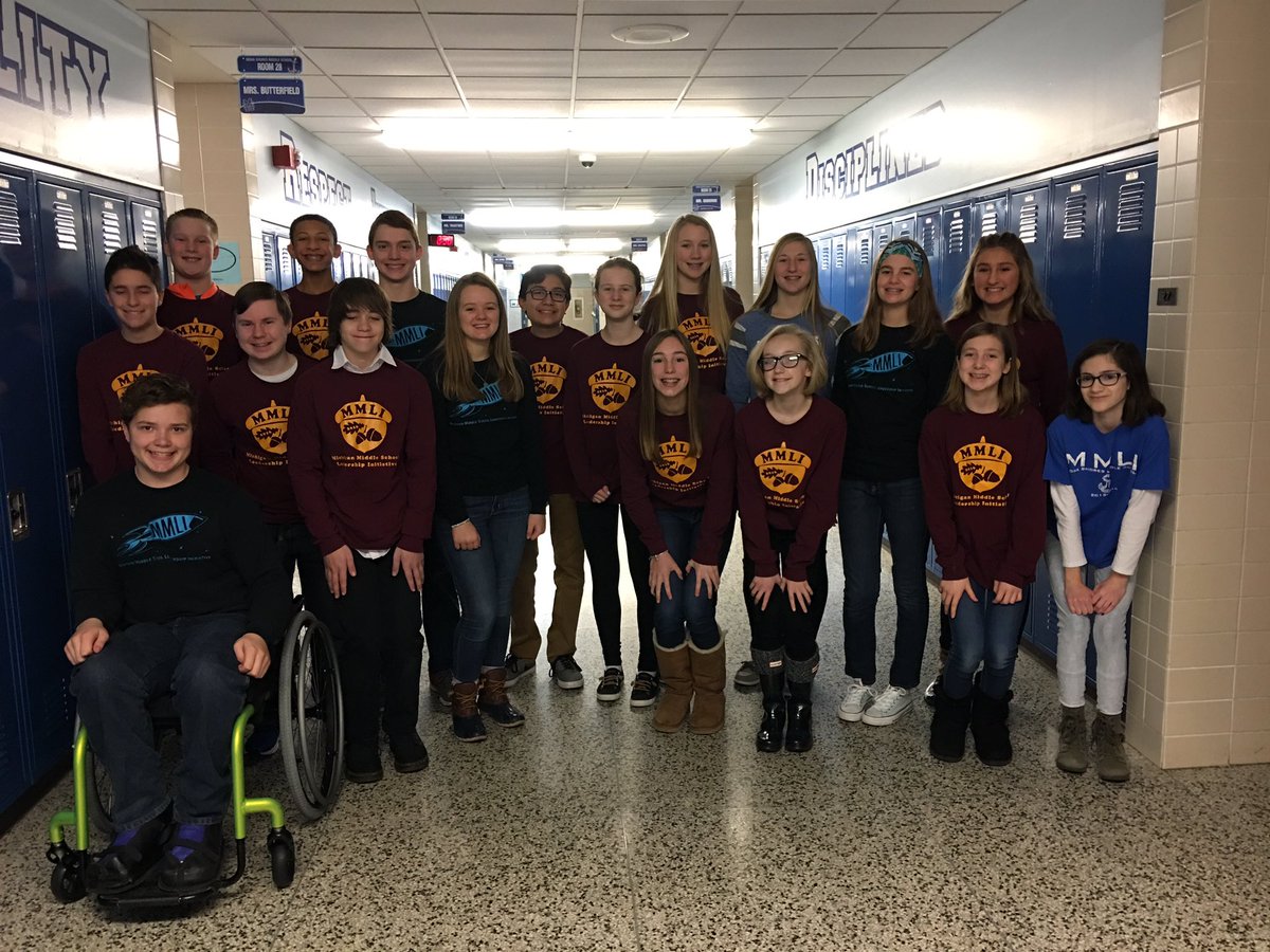 Mrs_Butterfield's tweet photo. Today, MMLI presented the Month of Caring plan to MSMS staff &amp; MSHS varsity cheer placed first at their conference meet... it's a good day! https://t.co/VJFntO2Jh0
