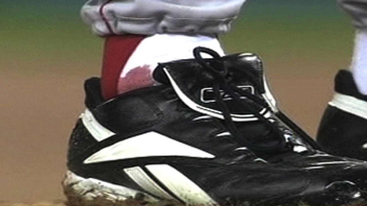 NickSeid's tweet photo. @gehrig38 definitely ketchup. Sad! #fakesock https://t.co/jV9YJuqRag