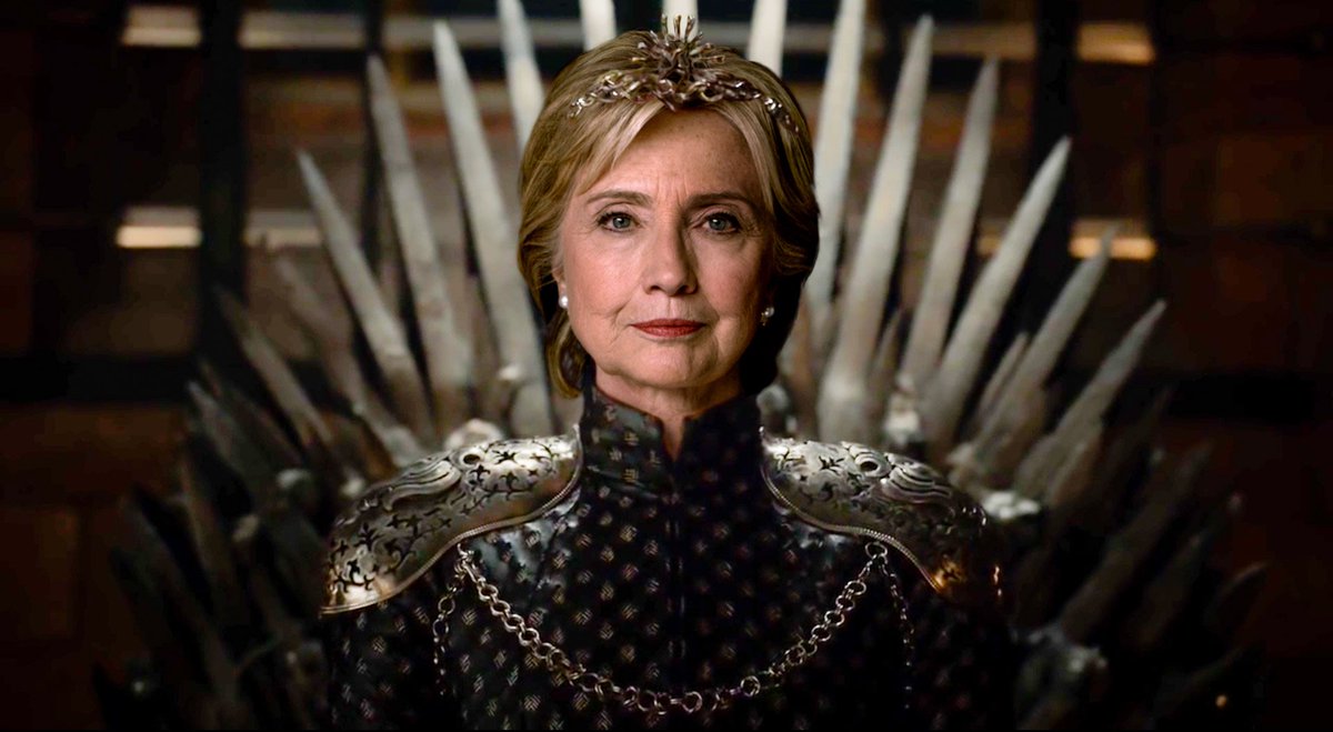 DevonConrad's tweet photo. Will @HillaryClinton still have her #Cersei moment?  Tune in Jan 20 to watch the #45thPresidentialInauguration @12 w/ @realDonaldTrump 😓#GOT https://t.co/8htmRZulj4