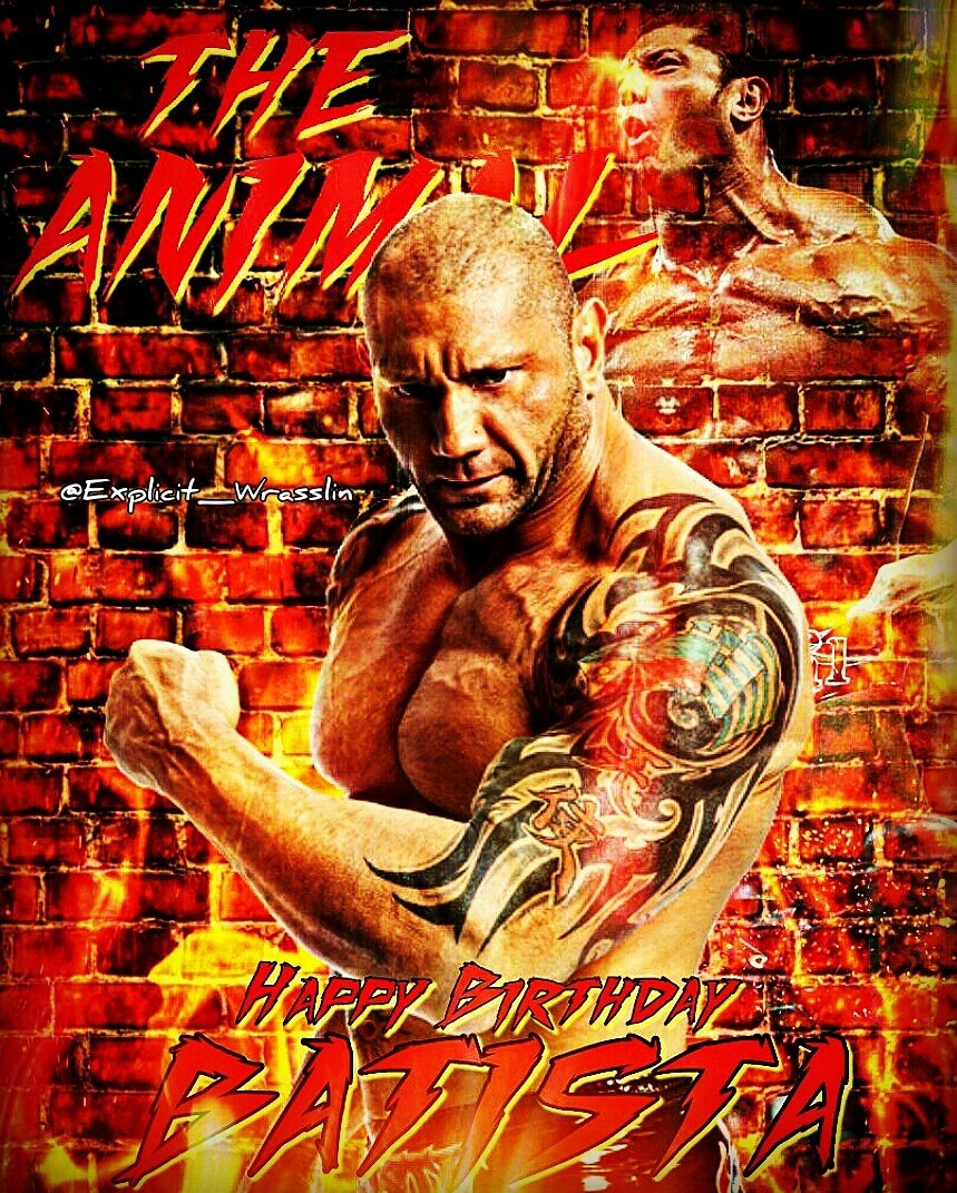 Happy Birthday Batista! (Watermark is my IG.)     