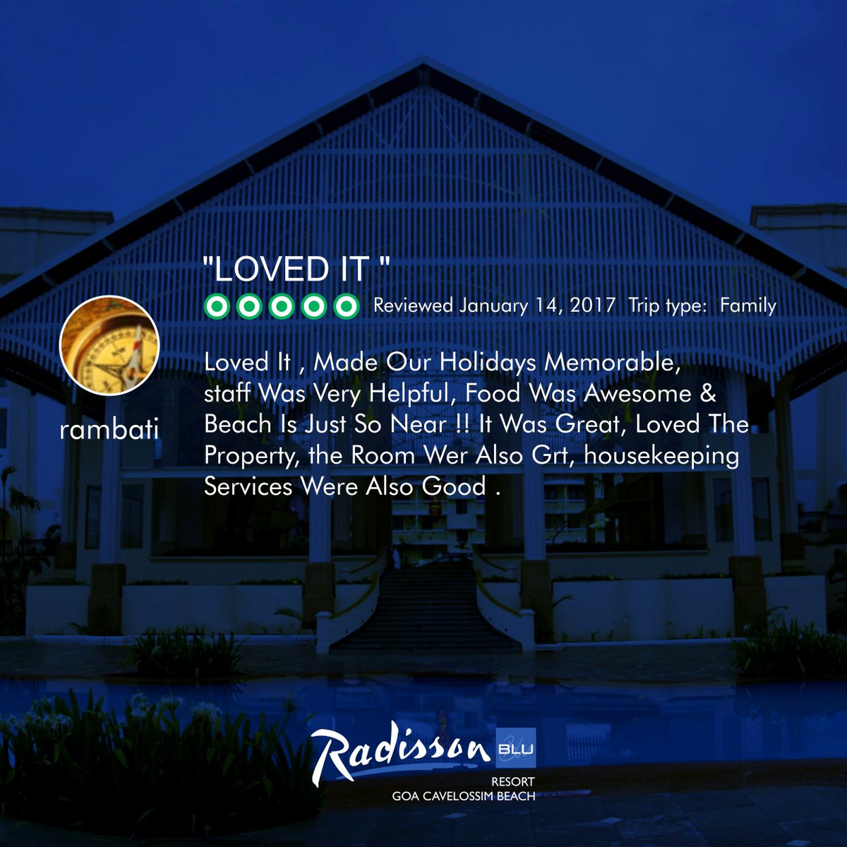 radissonblugoa's tweet photo. Your valuable feedback helps us to better our services all the time.
#bestreviews #radissonblugoa https://t.co/nmCe9VTXBF