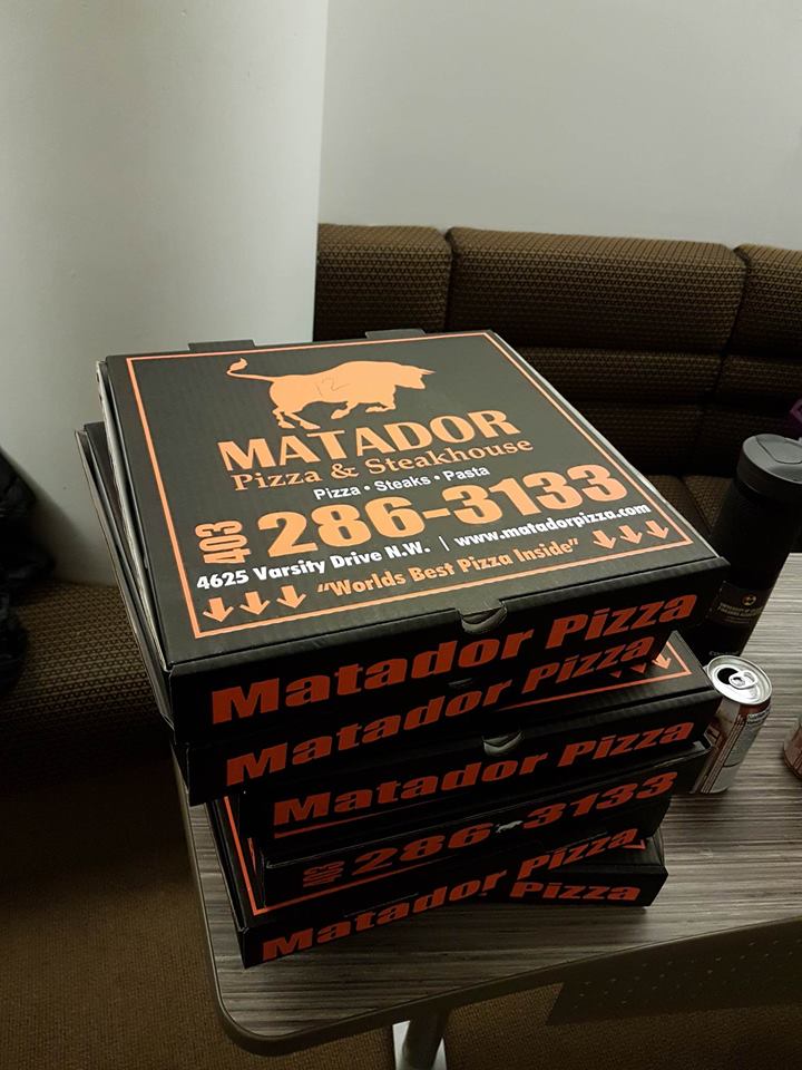 Another big thanks to <a href="/MatadorPizza/">Matador Pizza</a> for providing the food and drinks at our Meet and Greet!