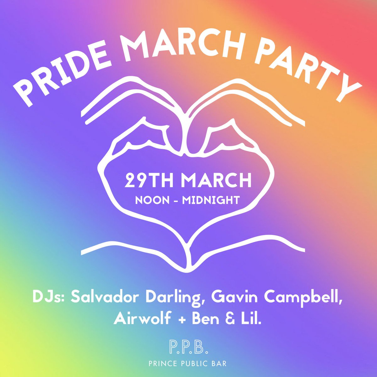 🌈 #MidsummaPrideMarch is BACK! 🌈 #PrincePublicBar is throwing its annual #PrideMarchParty w. special guests - 12pm till late. FREE ENTRY!