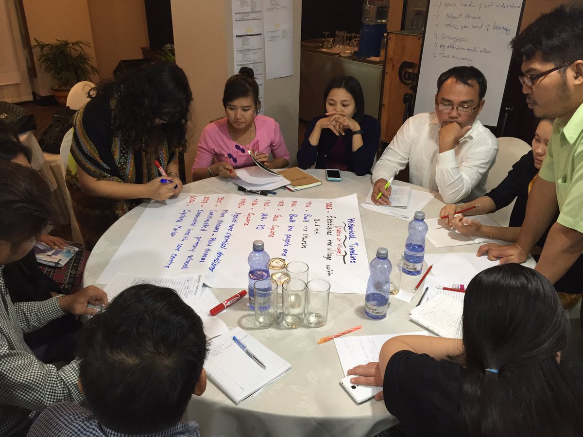 yeeshushukla's tweet image. Participatory analysis is key to understanding disaster risk #RiskKnowledge #EUAV training Myanmar @ACTAlliance @eu_echo @christian_aid