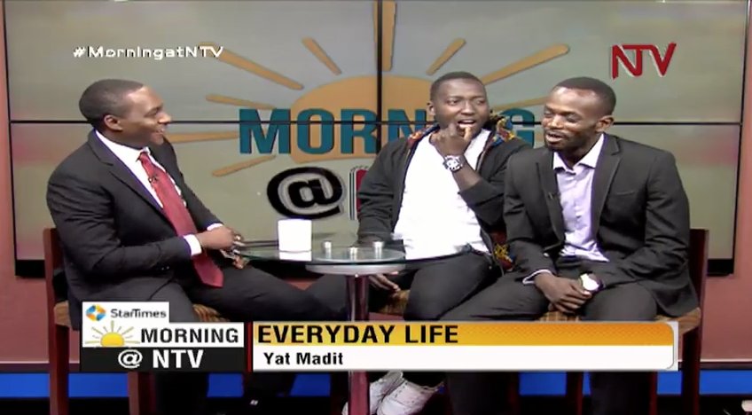 EARLIER: #YATMAdit stars Michael Wawuyo Jr and Kevin Mugisha on #MorningATNTV. Show airs tonight at 8pm
