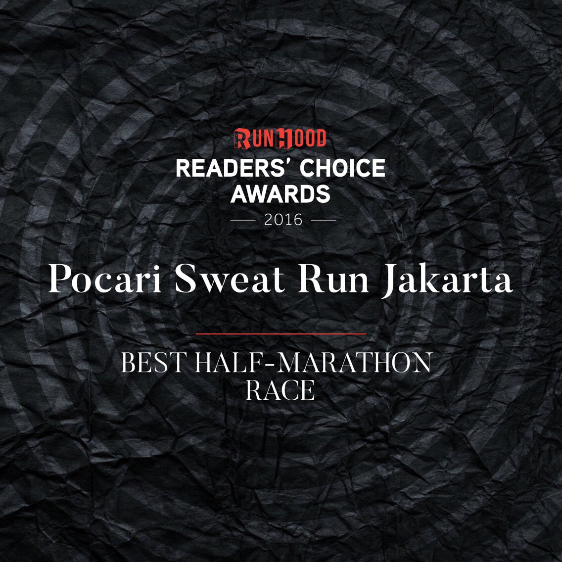 pocariID's tweet photo. Terima kasih #SweatGeneratION yang telah mendukung POCARI SWEAT RUN 2016 sebagai 'BEST HALF-MARATHON RACE 2016' versi Runhood Magz! https://t.co/TywY2JYna0