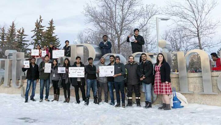 isusangabi's tweet photo. @bbctamil Support for Jallikattu from Regina, Canada #WeNeedJallikattu https://t.co/Ec9aibgGFi