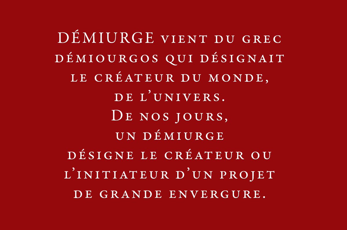 cekoicemo's tweet image. Cékoi, un DÉMIURGE ? #vocabulaire