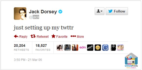 Jack Dorsey first Tweet