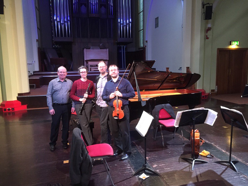 ECWorthington's tweet photo. @Hudds_Uni_Music ready for the end of time... @philip_thomas_1 @DJNMilsom @GeorgeKennaway https://t.co/JMNez5oCjV