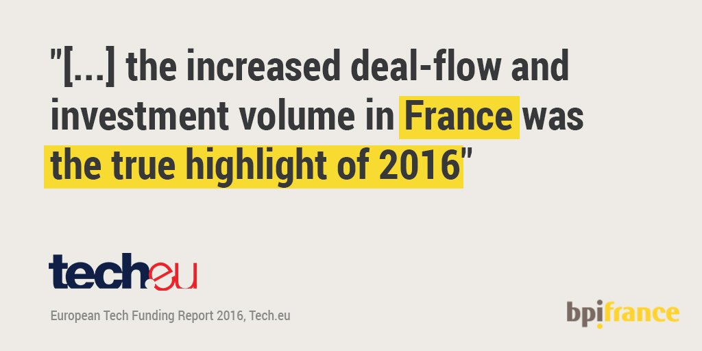NicolasDufourcq's tweet photo. European #tech #funding in 2016 > @Bpifrance is the most active #tech #investor of the year https://t.co/ZiYj8DuMAR via @tech_eu #FrenchTech https://t.co/8AFJRDZpe3