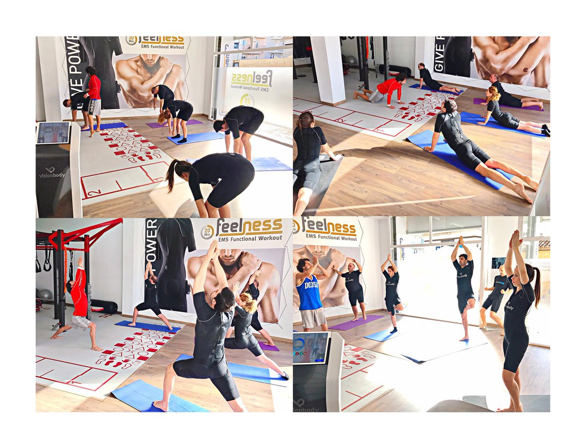 VisionBodyInt's tweet photo. VisionBody EMS Yoga Friday. Come try something different. #yoga #fitness #ems #workout #electricmusclestimulation https://t.co/zcuc14Y6gj
