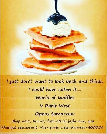 worldofwaffles's tweet photo. #new #store #opens #Tomorrow #vileparle #west #Mumbai https://t.co/AsncIHDhw4
