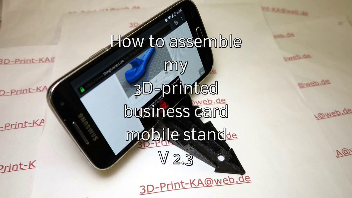 3D_Print_KA's tweet photo. Here is the #video of #assembly my #3ddesign
#smartphone #stand @youtube
#samsung #galaxy #s4 #mini
https://t.co/7cphvk2Ya6

#3d-print ka https://t.co/ffAAeYVKsV