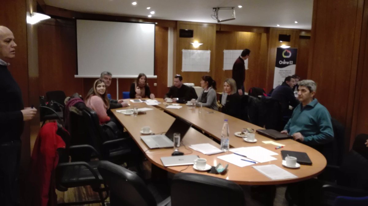 online_s3's tweet photo. Good morning from #Thessaloniki just started 2nd #workshop on the consultation of the #ONLINES3 methods in @okthess https://t.co/bpwF1fauQD https://t.co/cRweCykpUW
