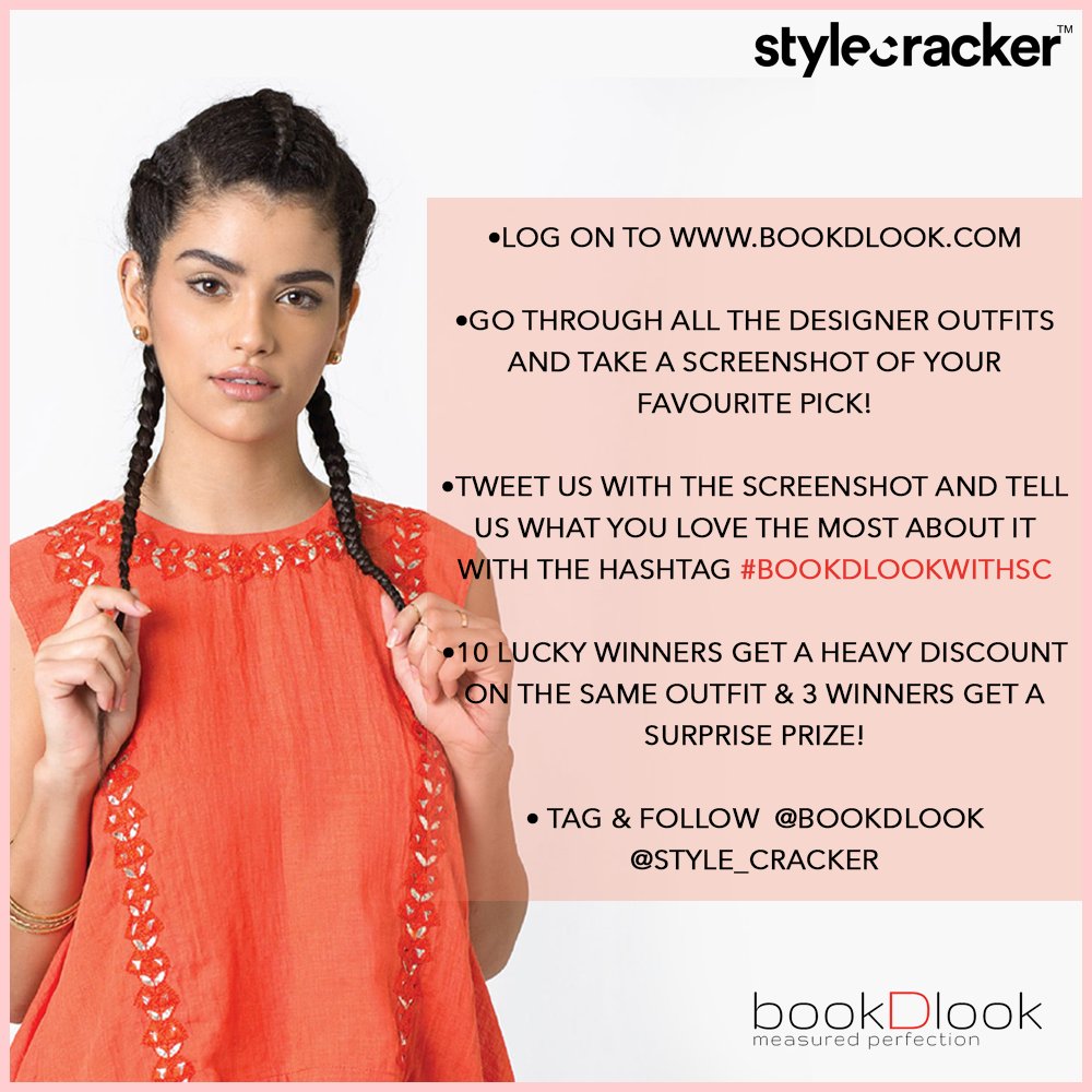 Style_Cracker's tweet photo. #ContestAlert Follow these simple rules and 10 lucky winners will win exciting prizes from @bookDlook. Tweet to us now!

#BookDLookWithSC https://t.co/54HnTNxQ3A