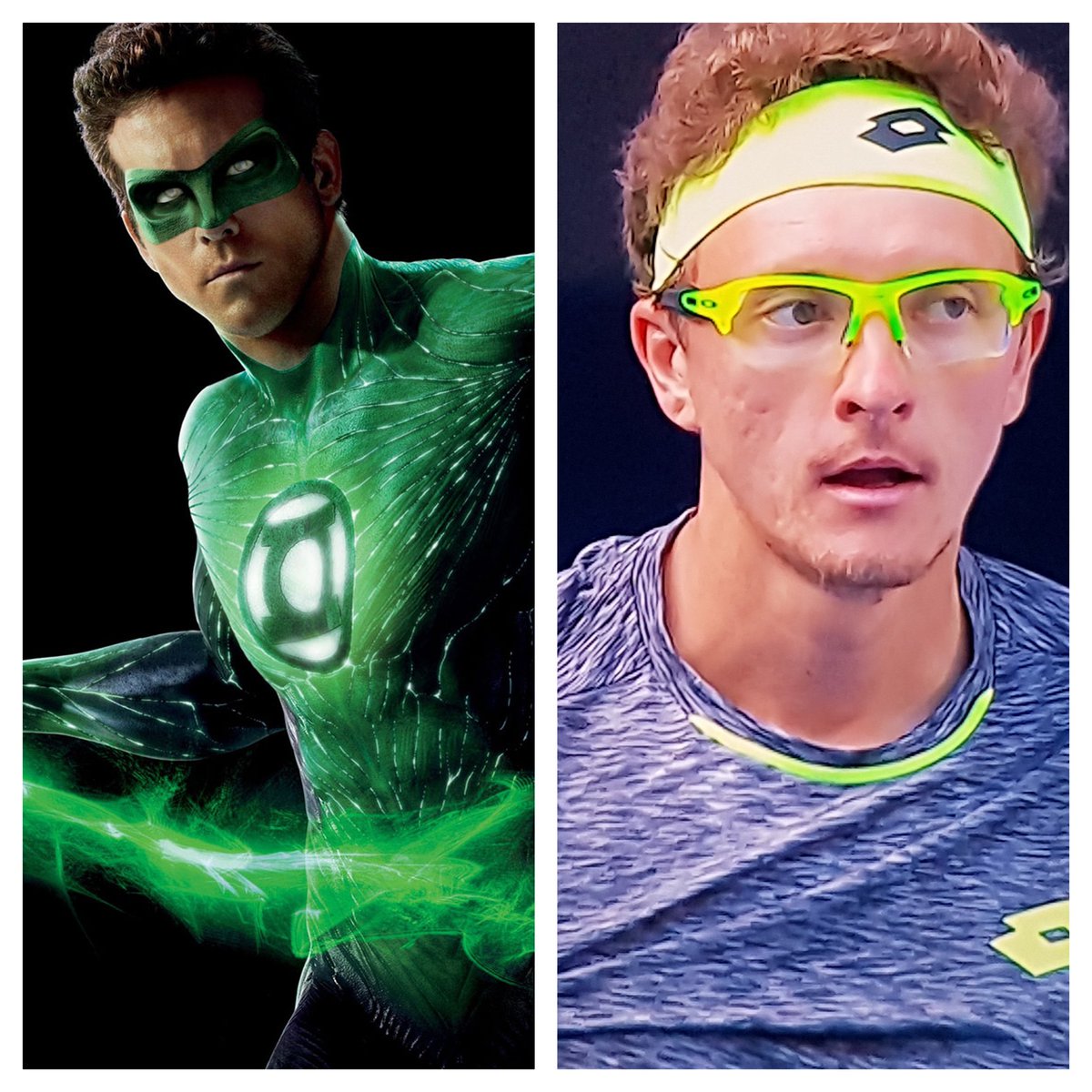 The Green Lantern just unleashed on the Joker! #loveanupset #greatbattle #ao2017  #whatadude #aussiesummer