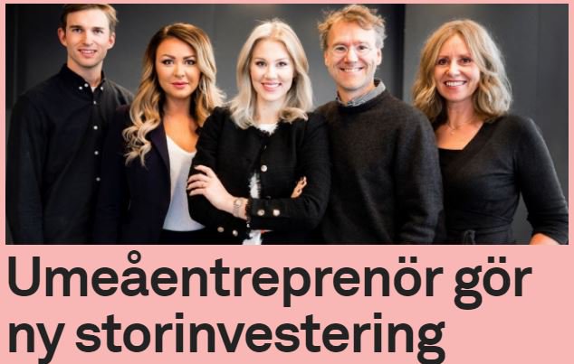 Affarsliv24's tweet photo. Umeåbon och entreprenören gör en ny investering tillsammans med Isabella Löwengrip. @blondinbellas @idabacklund https://t.co/nG9POqYWeR https://t.co/MSF4oocLVM
