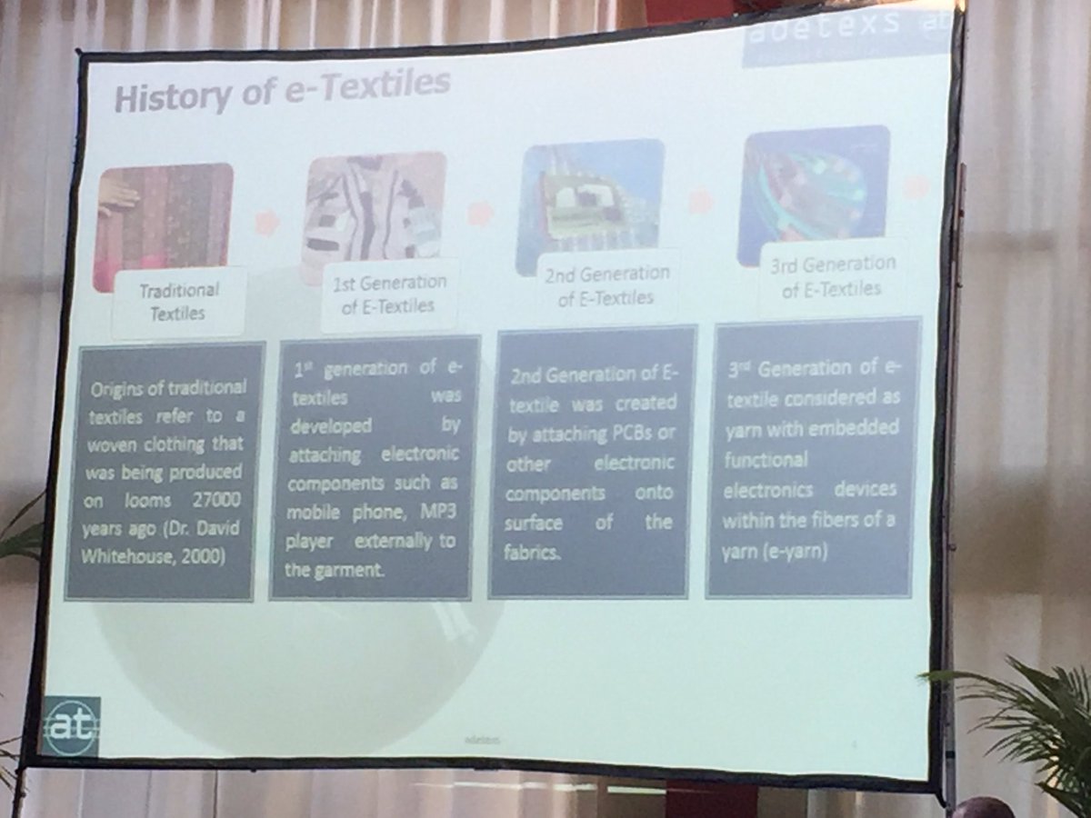 FUTEXCONVENTION's tweet photo. #futex : "La 3ème génération d'#eTextiles intégrera des composants électroniques dans la fibre" Dr A.Rathnayake https://t.co/vjxRex0mtw