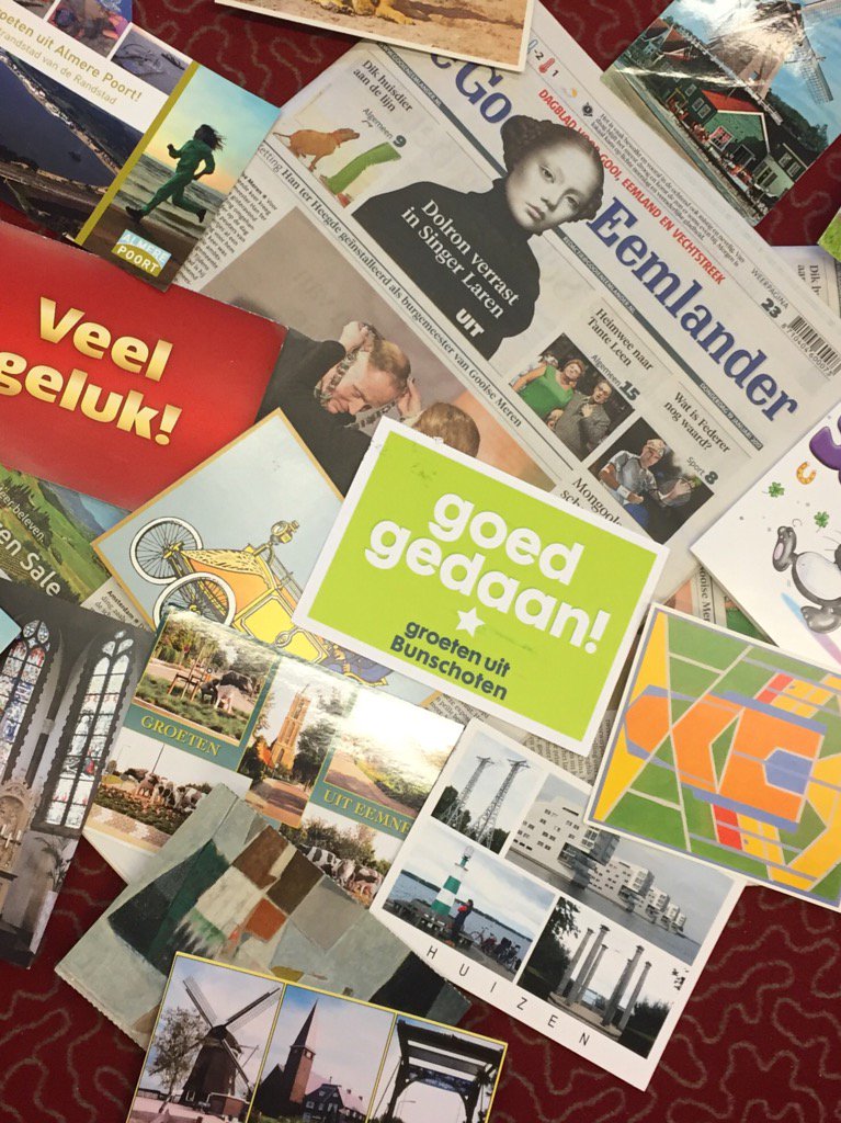 Hartverwarmende reacties in de brievenbus voor onze dagbladcollega's De Gooi- en Eemlander. #ditismijnkrant