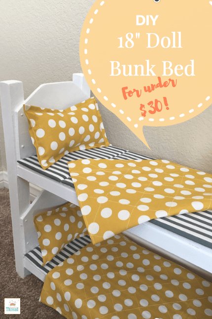 peanutsnthread's tweet image. Doll Bunk Bed Bedding Set DIY peanutsnthread.com/doll-bunk-bed-…