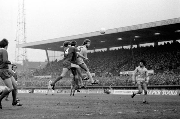 skybluesarchive's tweet photo. On this day 1980 @Coventry_City beat champions Liverpool 1-0 in front of 31,000 at Highfield Rd with a goal from Paul Dyson. https://t.co/eERZYruL9s