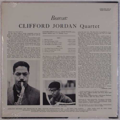 karyobin014's tweet photo. #CliffordJordan Quartet – Bearcat JAZZLAND(US) – JLP 969 1962
https://t.co/cXqgljxOT0 #Jazz
#CedarWalton(p) #TeddySmith(b) #JCMoses(ds) https://t.co/5TPA0dGDiN