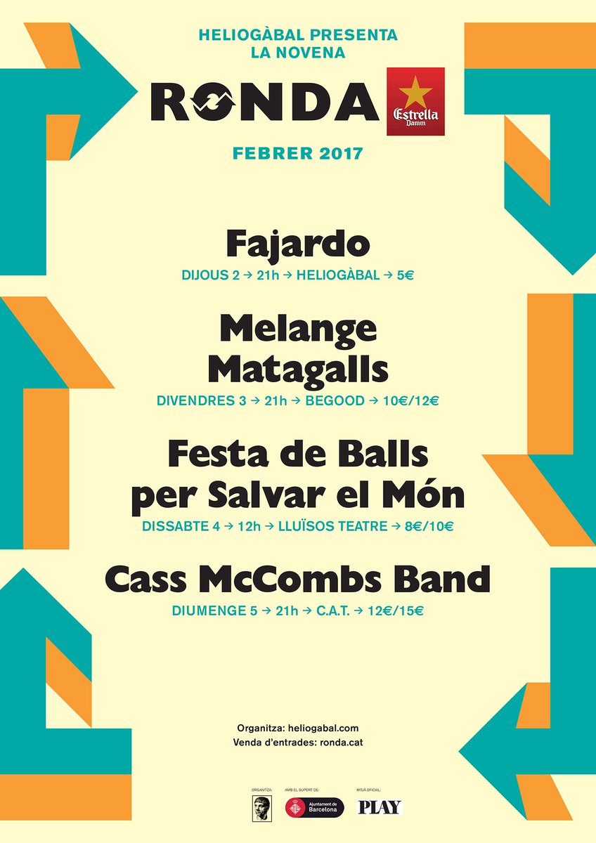 Al febrer nova edició de la #Ronda de @HeliogabalBcn, entrades aquí: heliogabal.com/entrades/