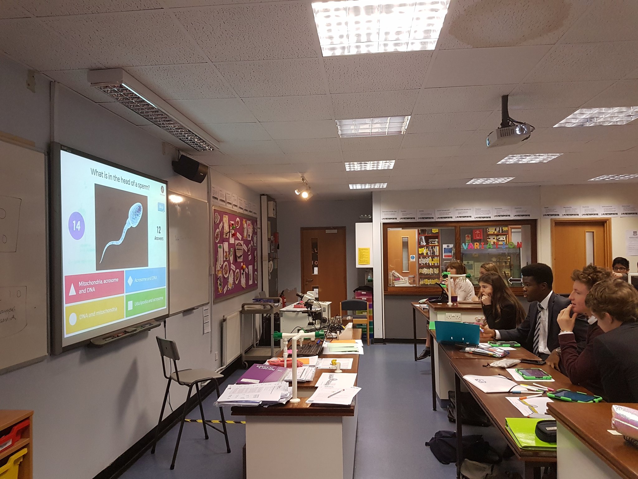 Biology at Nottingham High School on Twitter "Specialised cells kahoot