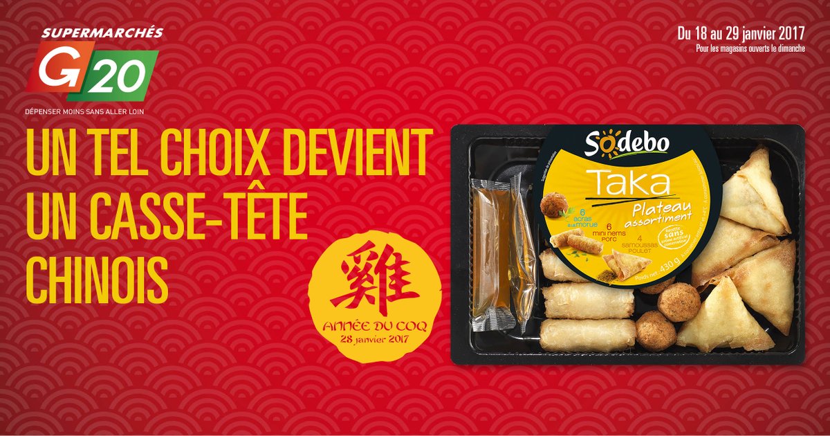 Bientôt le Nouvel An Chinois...découvrez notre sélection supermarchesg20.com #NouvelAnChinois <a href="/Supermarche_G20/">Supermarchés G20</a> #promos
