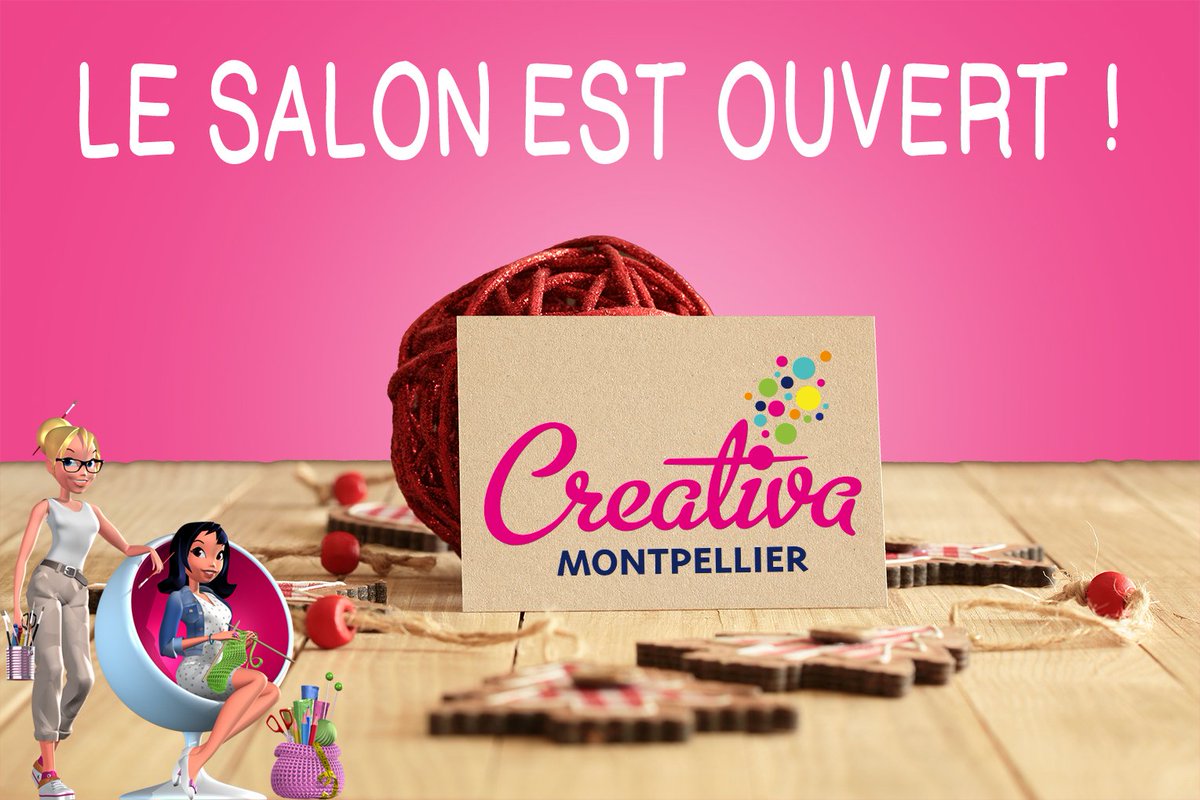 C'est parti pour 4 jours de loisirs créatifs et de do it yourself au Parc Expo de Montpellier :D  #creativa #montpellier 2017