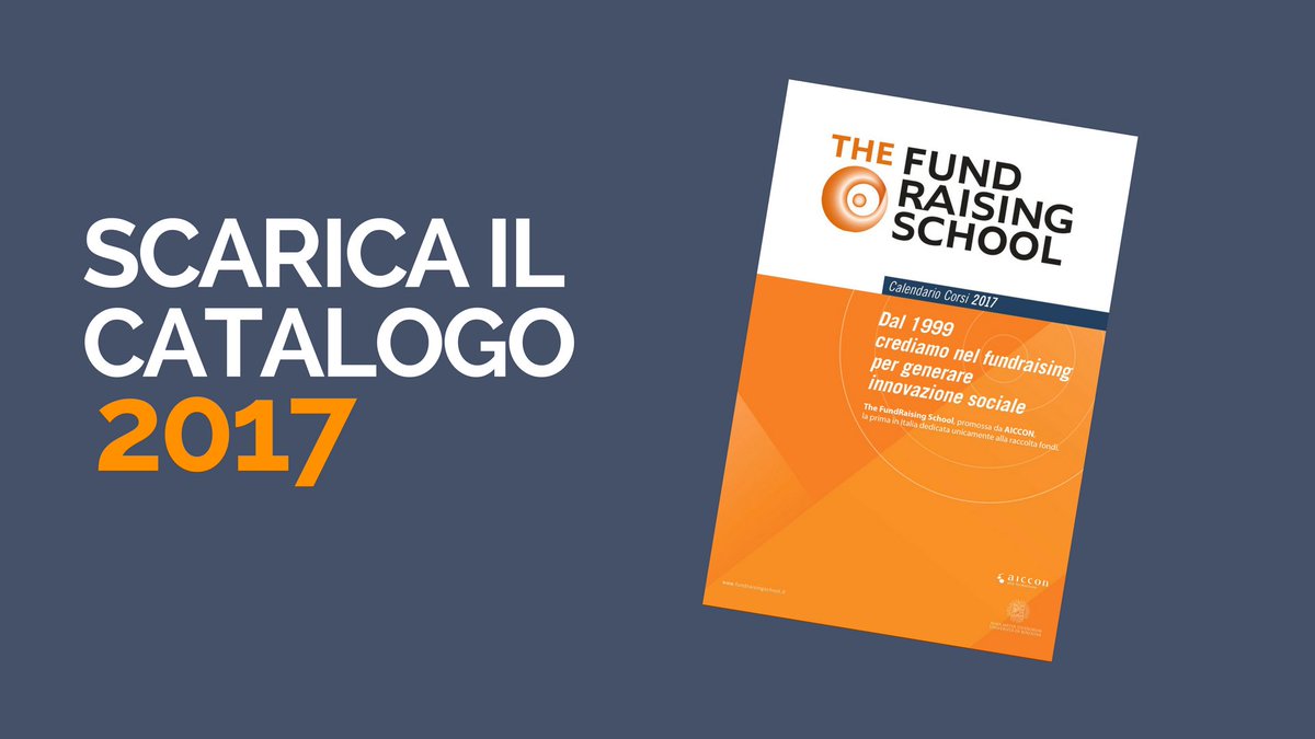 FRSchool's tweet photo. Online il CATALOGO CORSI 2017! Scarica subito la tua copia → https://t.co/jbhRlTcknu #fundraising #raccoltafondi #formazione https://t.co/83mDcswXvV