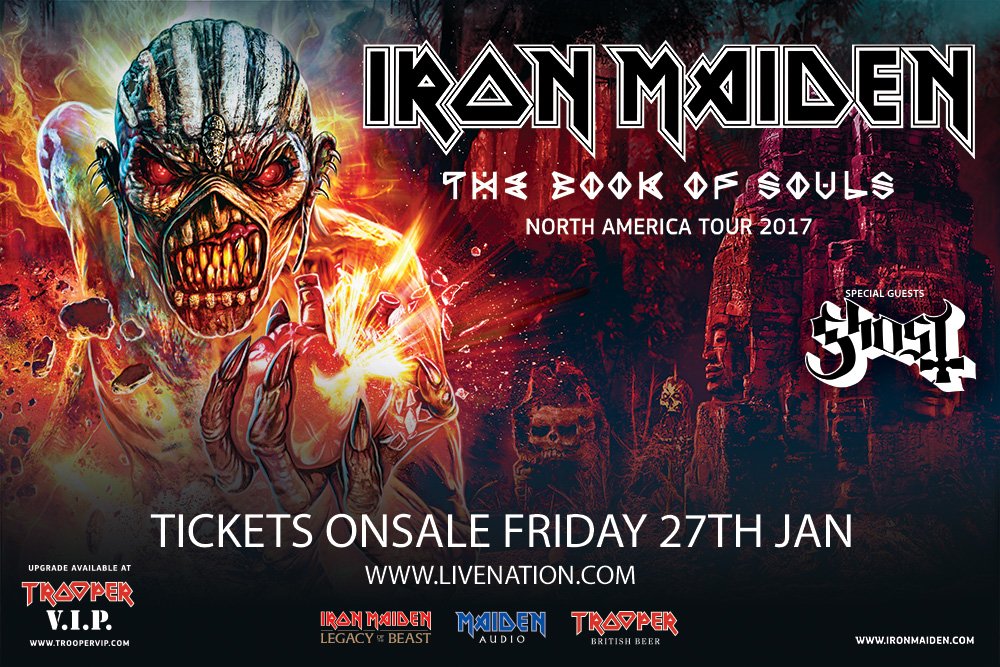 IronMaiden's tweet photo. If you've just woken up.

The Book of Souls World Tour will return to North America for an extensive run of shows in the summer! #ironmaiden https://t.co/ZUkW8uHEe4