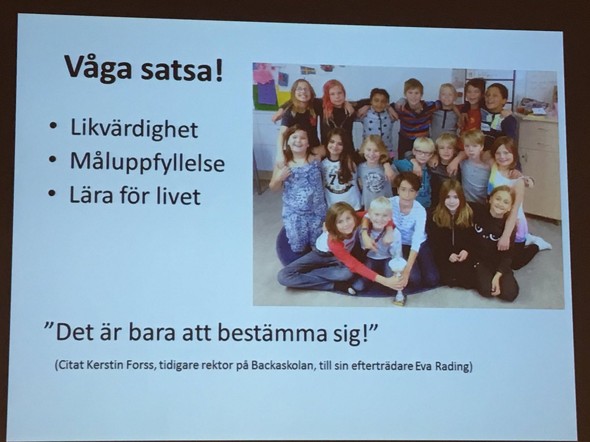 CKRunners's tweet image. Våga satsa på skolbibliotek! säger rektorn på Backaskolan. "Det är bara att bestämma sig!"