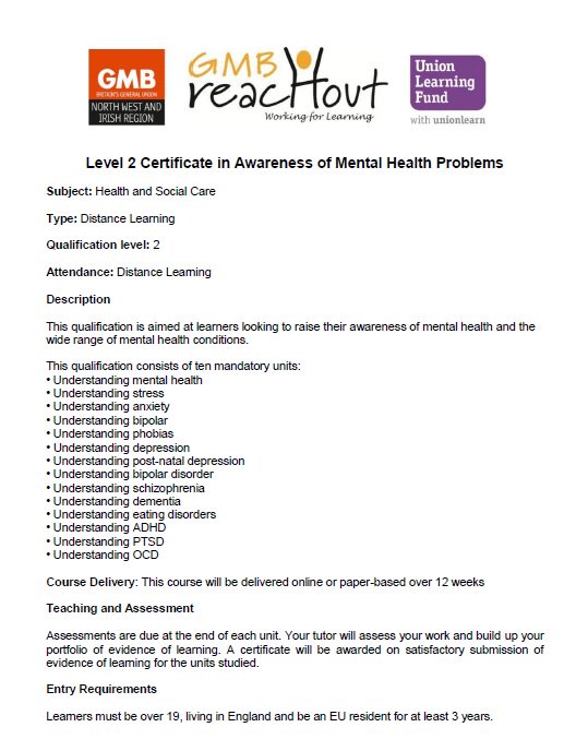 We have a fully funded, distance learning, Level 2 Mental Health Awareness course available. Contact us for more information  #TimetoTalk