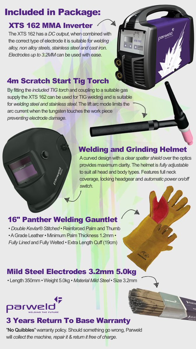 wwsweldy's tweet photo. #Parweld XTS 162 MMA Inverter Package with TIG Torch Bundle. Great piece of kit. Read spec here: https://t.co/3f4gczLNyB #welding https://t.co/DQbgnZrzy3