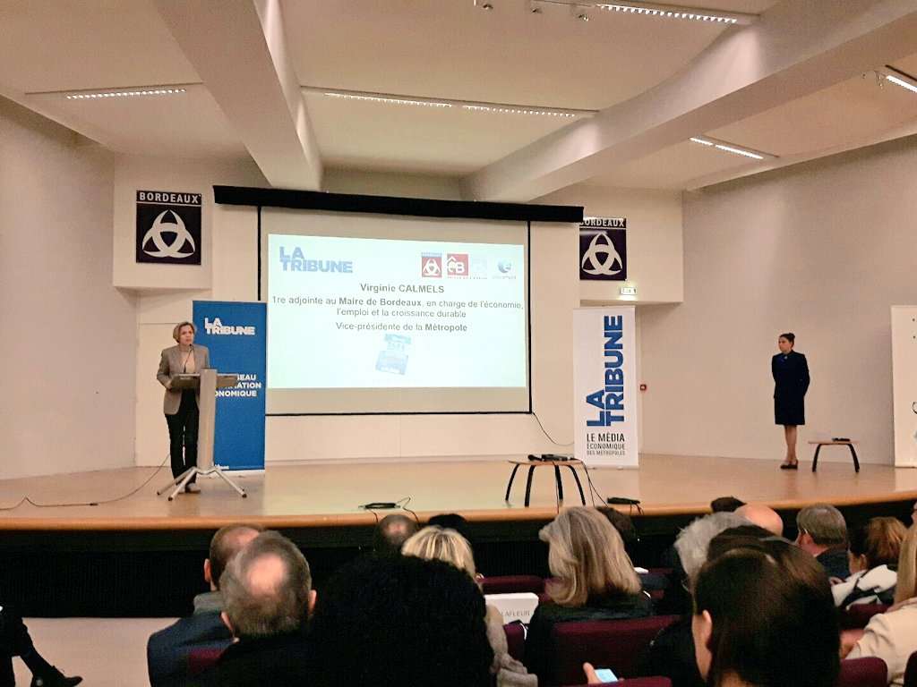 MagneticBx's tweet photo. "7 800 emplois nets créés lors des 12 derniers mois dans la métropole bordelaise" @VirginieCalmels https://t.co/VX8akdrlWU