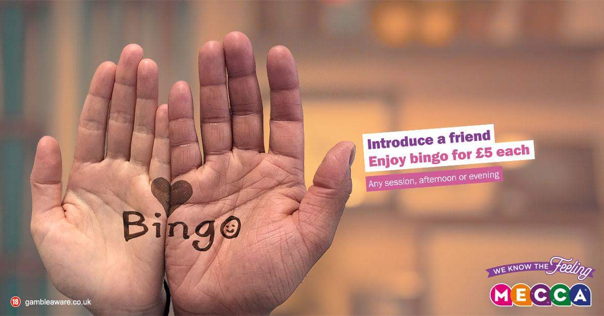 MeccaHamilton's tweet photo. Did you know that when you introduce a friend to Mecca Hamilton you can BOTH benefit?  
Enjoy bingo for £5 each! https://t.co/lcnOcKuRS3