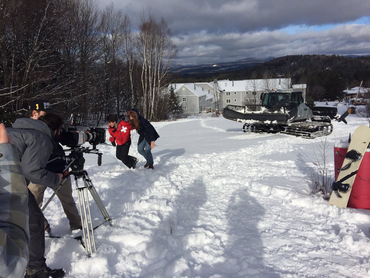 GeoffHatheway's tweet photo. Will @lauraellenjames survive? Only @AxeMovie knows...filming @SkiMagicVT https://t.co/oVXLyX5Cl7