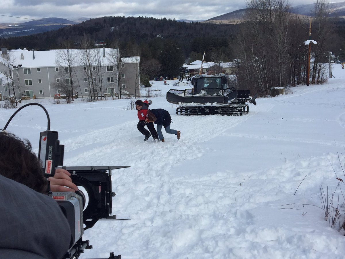 GeoffHatheway's tweet photo. Will @lauraellenjames survive? Only @AxeMovie knows...filming @SkiMagicVT https://t.co/oVXLyX5Cl7