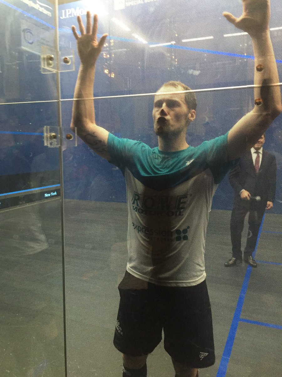 Gaultier The Lengend Makes It To The Finals In New York ... Excellent Match! @PSAWorldTour