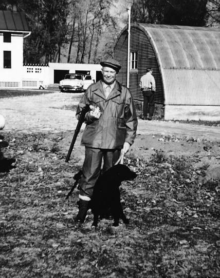 #throwbackthursday Photo 1954: President Dwight D. Eisenhower hunted in Ohio twice at the old Cedar Point Marsh Duck Club near Toledo.